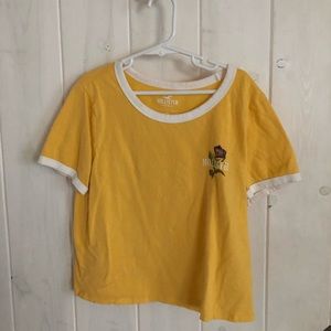 Hollister yellow tee